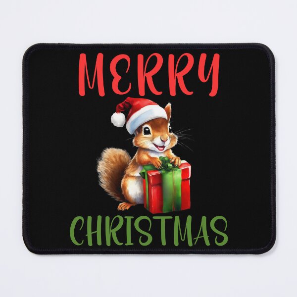 Item preview, Cute Christmas Squirrel - Merry Christmas designed and sold by FurrFunPrints.
