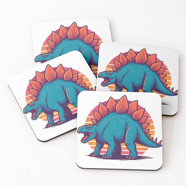 Item preview, Vibrant Retro Cartoon Style Stegosaurus designed and sold by JonelleTshirts.