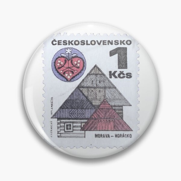 Item preview, Morava House Czech Republic Slovakia Vintage Postage Stamp designed and sold by red-amber65.