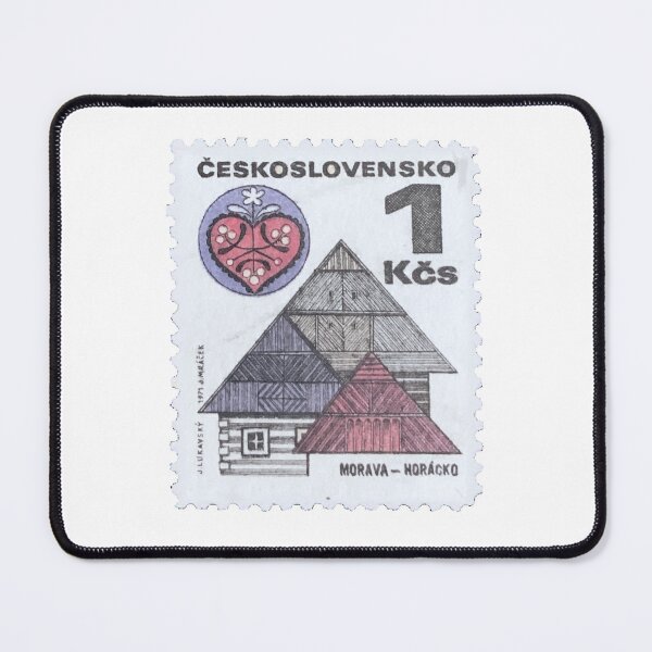 Item preview, Morava House Czech Republic Slovakia Vintage Postage Stamp designed and sold by red-amber65.