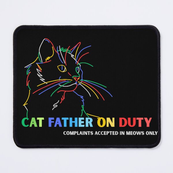 Item preview, CatFather On Duty - Funny Gift For Cat Dad designed and sold by SomBlanter.