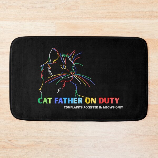 Item preview, CatFather On Duty - Funny Gift For Cat Dad designed and sold by SomBlanter.