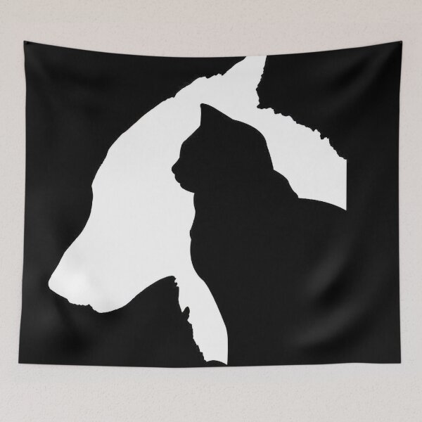 Item preview, Silhouettes of Dog and Cat designed and sold by Zetticci.