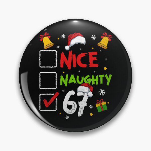 Item preview, Funny Six Seven Meme Christmas List Nice Naughty 67 designed and sold by AdelinaPi.