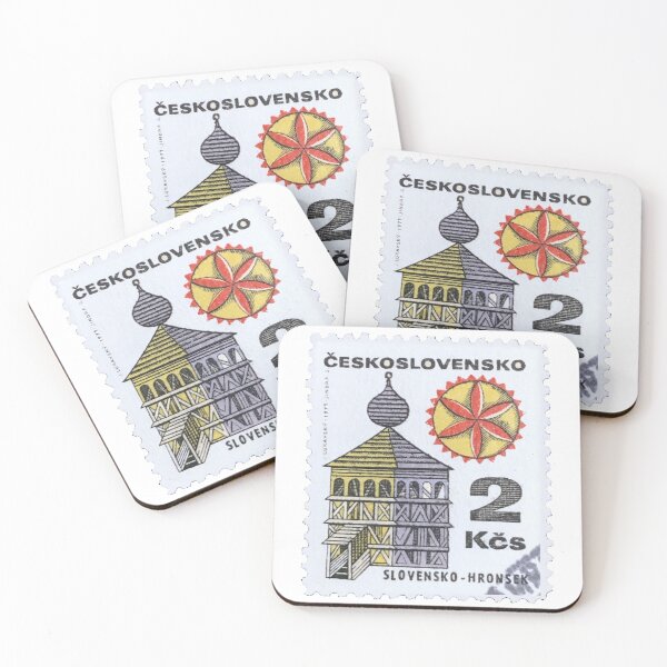 Item preview, Slovensko Tower Czech Republic Slovakia Vintage Postage Stamp designed and sold by red-amber65.