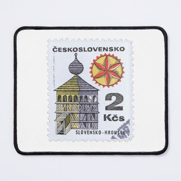 Item preview, Slovensko Tower Czech Republic Slovakia Vintage Postage Stamp designed and sold by red-amber65.