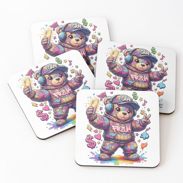 Item preview, Graffiti Bear Taking a Selfie designed and sold by newvisionart191.