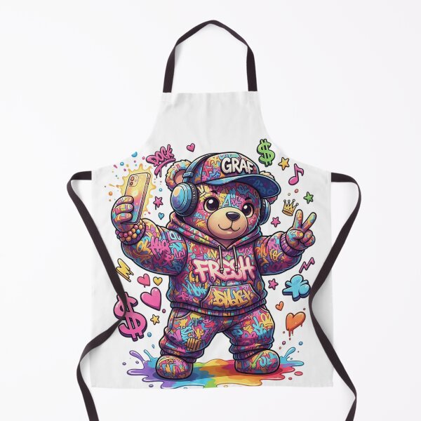 Item preview, Graffiti Bear Taking a Selfie designed and sold by newvisionart191.