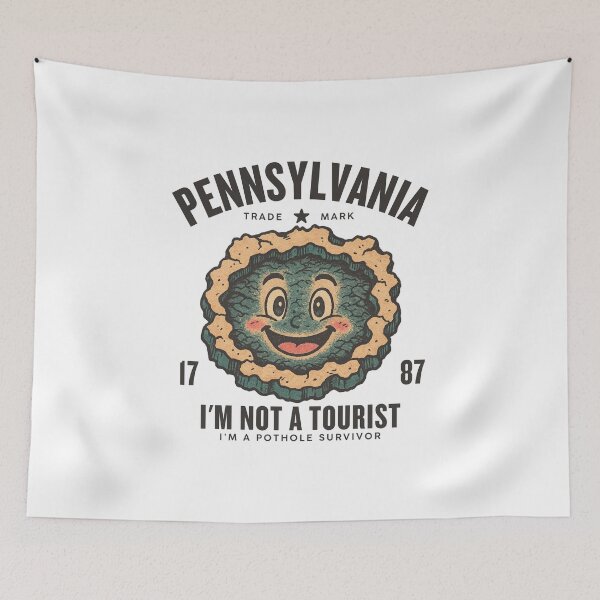 Item preview, Copy of Pennsylvania : I'm not a tourist, I'm a poyhole survivor designed and sold by Peerless-Prime.