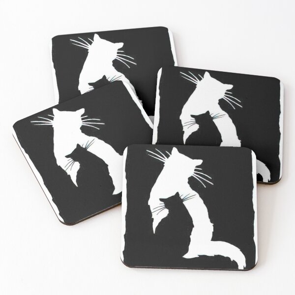 Item preview, Silhouette of Two Cats designed and sold by Zetticci.