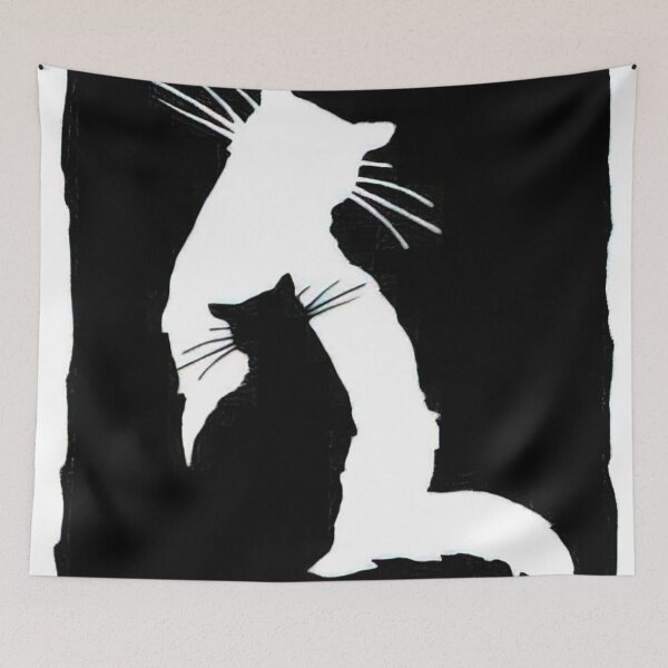Item preview, Silhouette of Two Cats designed and sold by Zetticci.
