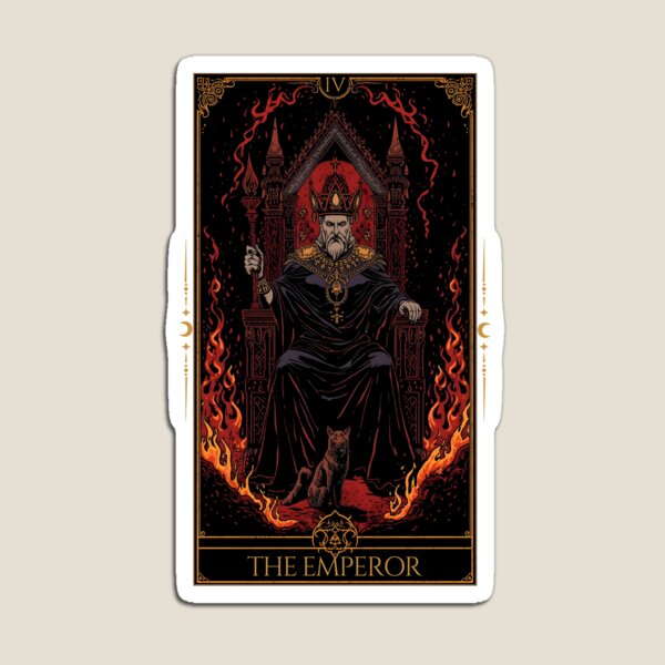 Artikelvorschau, Der Kaiser – Flammen-Arcana-Tarot entworfen und verkauft von BerryVale.