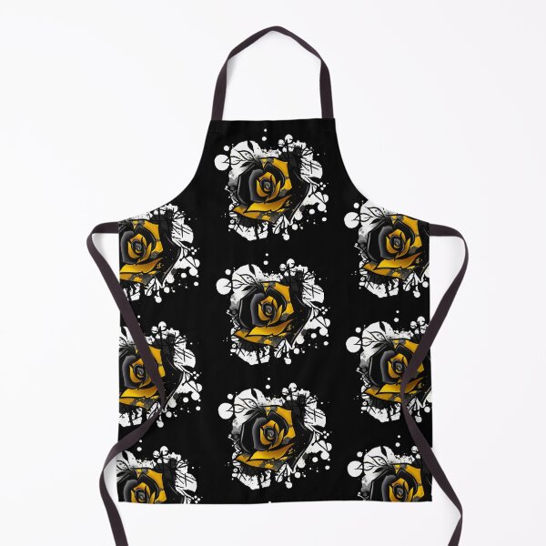 Item preview, Gold and Black splatter Abstract Rose designed and sold by Ink-Art-Co.