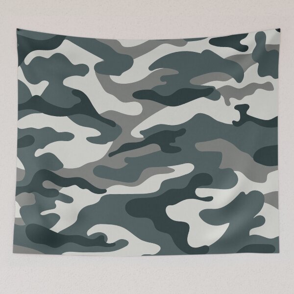 Item preview, Blue Gray Camouflage Pattern – Modern Camo Design designed and sold by Carftastic.