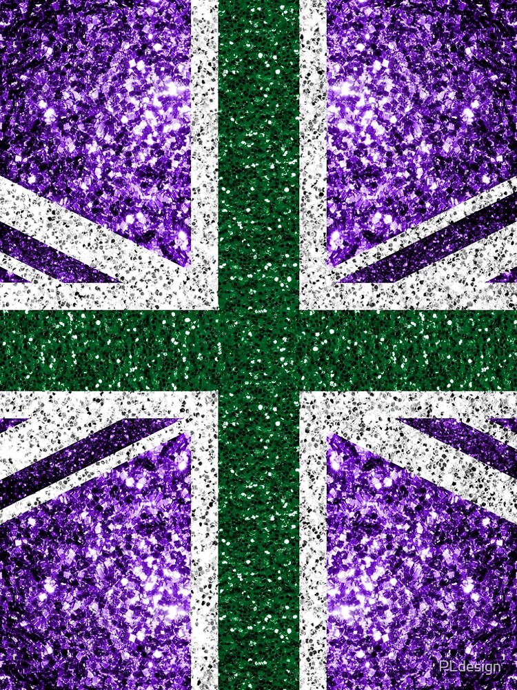 Uk Flag Purple Green Silver Faux Sparkles Glitters United Kingdom British Union Jack (Photo Of Glitter - Not Reflective) Union Jack A-Line Dress Uk Flag Purple Green Silver Faux Sparkles Glitters United Kingdom British Union Jack (Photo Of Glitter - Not Reflective) Union Jack A-Line Dress
