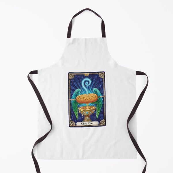 Item preview, Corn dog Tarot card pizza hamburger meme prank weird birthday funny designed and sold by CheeseBlueprint.