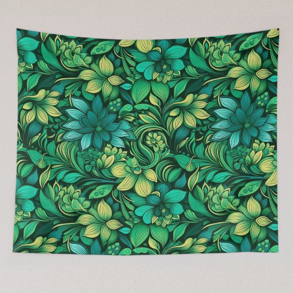 Item preview, Cute Flower Pattern-- Florist Bouquet Birth Flower - Green Floral   designed and sold by RoyalStarsPatts.