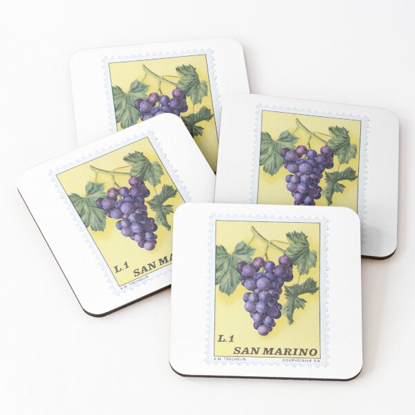 Item preview, San Marino Grapes Vintage Postage Stamp designed and sold by red-amber65.