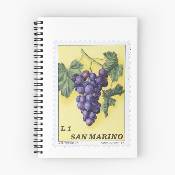 Item preview, San Marino Grapes Vintage Postage Stamp designed and sold by red-amber65.