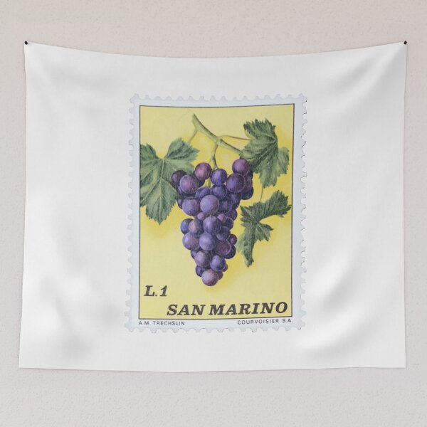Item preview, San Marino Grapes Vintage Postage Stamp designed and sold by red-amber65.