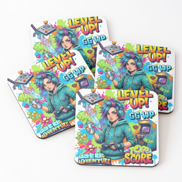 Item preview, Gamer Girl with Street Art Vibe designed and sold by newvisionart191.