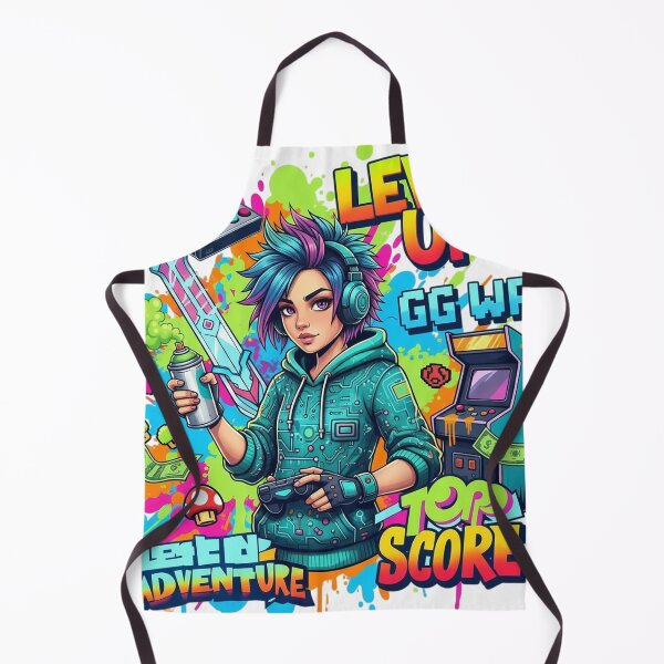 Item preview, Gamer Girl with Street Art Vibe designed and sold by newvisionart191.