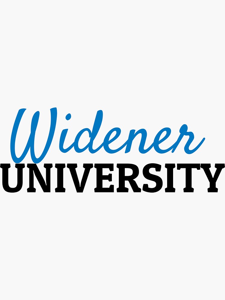 "Widener University" Sticker for Sale by ohdearodile Redbubble