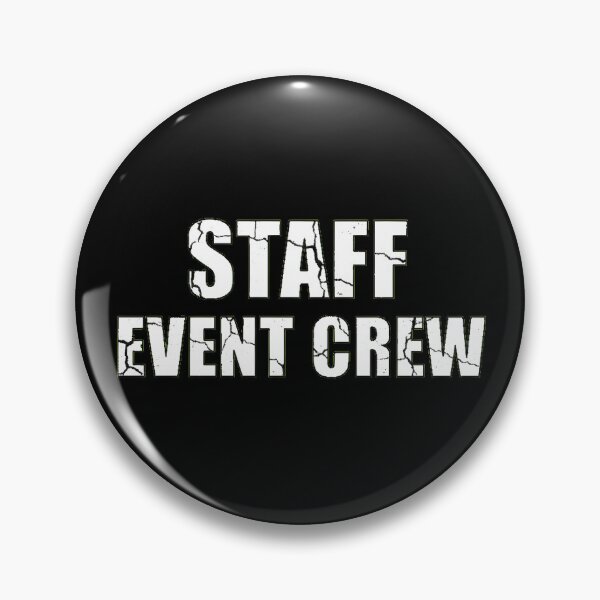 Item preview, Staff Event Crew Distressed Cracked Text designed and sold by AbcDigs Studio.