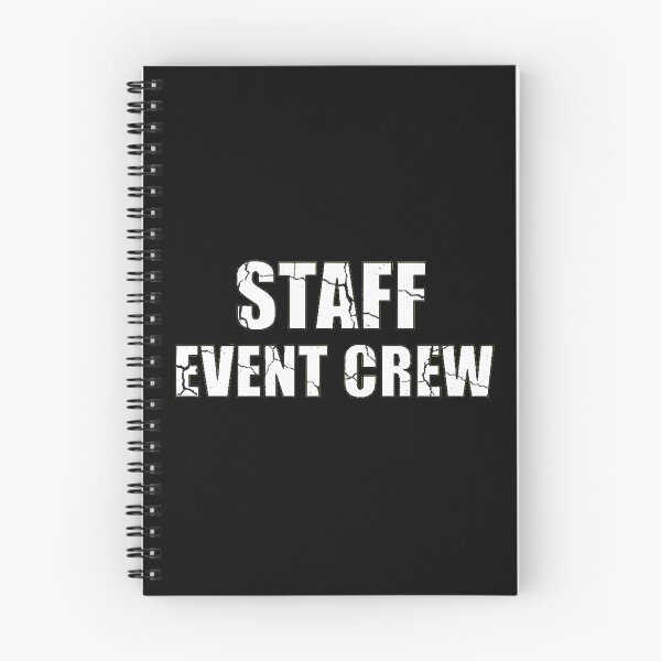 Item preview, Staff Event Crew Distressed Cracked Text designed and sold by AbcDigs Studio.