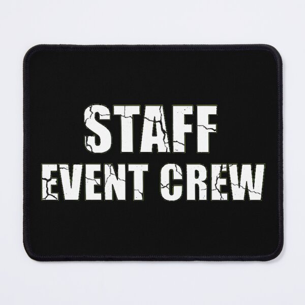 Item preview, Staff Event Crew Distressed Cracked Text designed and sold by AbcDigs Studio.