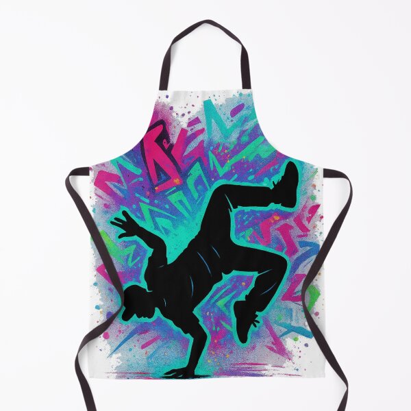 Item preview, Neon Graffiti Breakdance Silhouette designed and sold by Krfto.