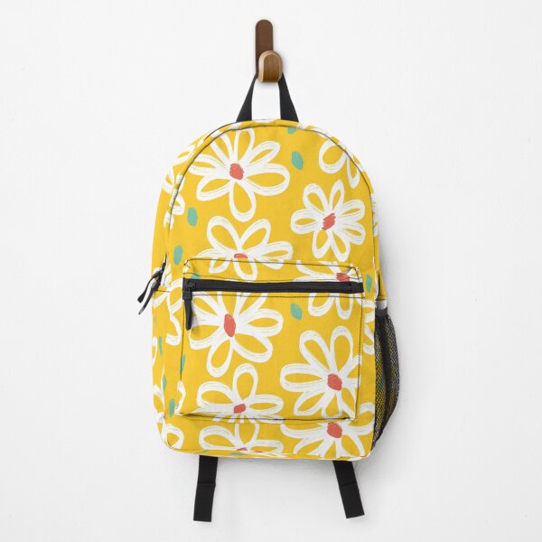 Item preview, Lovely White Flowers Floral Pattern on Yellow designed and sold by Petra Lang.