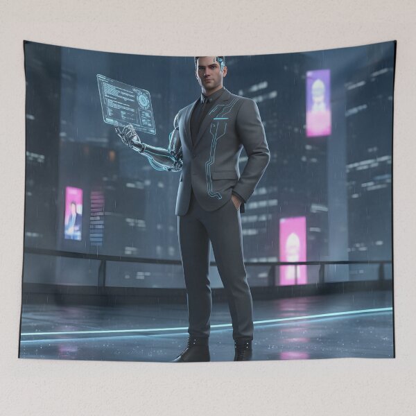 Item preview, Cyborg Executive: Futuristic Vision designed and sold by NeoRenderAssets.