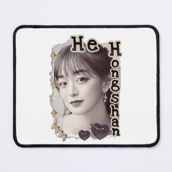 Item preview, He Hongshan (何泓姗) Chinese Actress Art Chinese Celebrity Illustration Scrapbook Collage Cozy Y2K Vintage Design designed and sold by HELL0WBELLO.