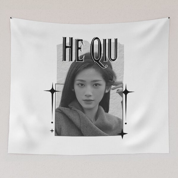Item preview, He Qiu (何秋) Chinese Actress Art Chinese Celebrity IllustrationScrapbook Collage Cozy Y2K Vintage Design designed and sold by HELL0WBELLO.