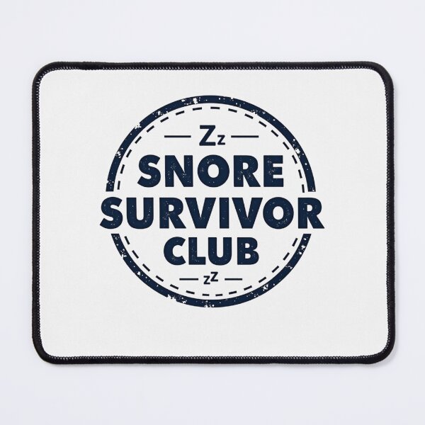 Item preview, Snore Survivor Club – Funny Sleep Humor Badge Design designed and sold by rustyroofco.