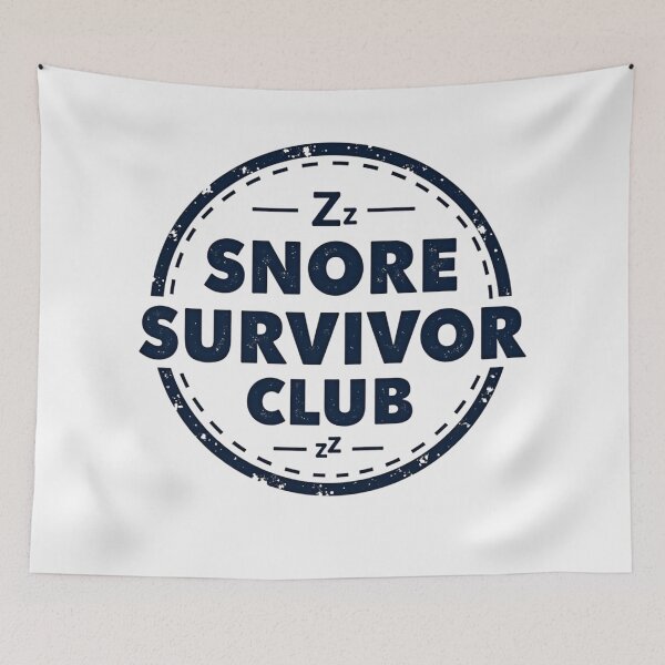 Item preview, Snore Survivor Club – Funny Sleep Humor Badge Design designed and sold by rustyroofco.
