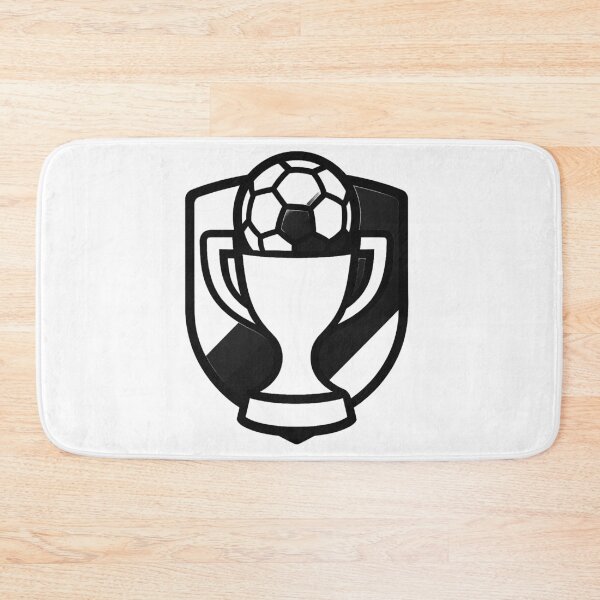 Item preview, Trophy logo with soccer ball (minimalist ver) designed and sold by Moonshroomarts.