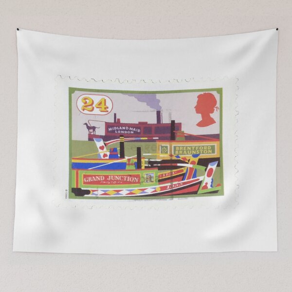 Artikelvorschau, Britische Lastkähne Vintage Briefmarke entworfen und verkauft von red-amber65.