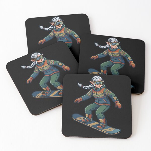 Item preview, Cool elf on a snowboard designed and sold by ReneMM.