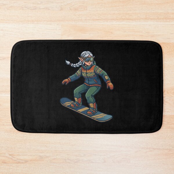Item preview, Cool elf on a snowboard designed and sold by ReneMM.