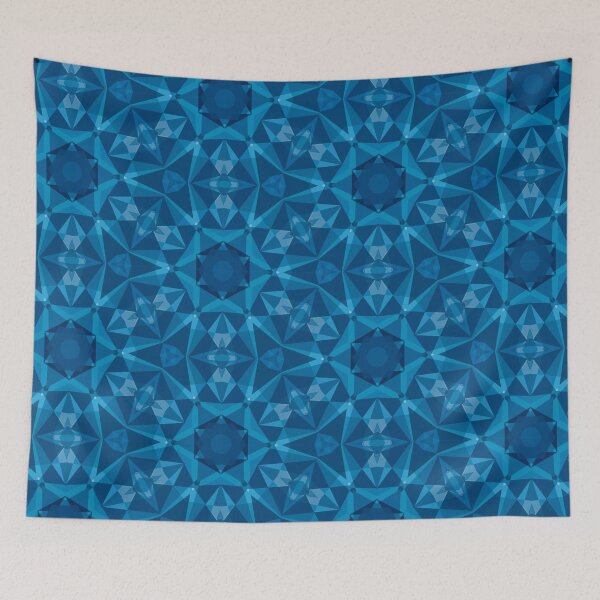 Item preview, Cute Blue Mandala Pattern- Colorful Abstract Geometric Pattern  designed and sold by RoyalStarsPatts.