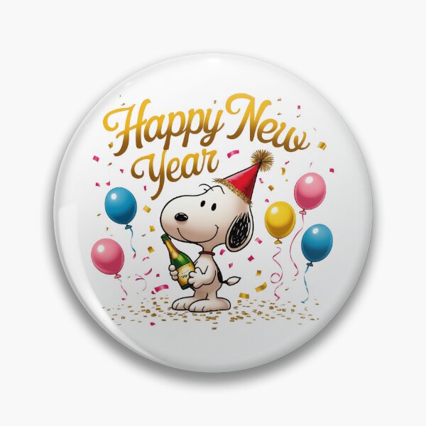 Item preview, Happy New Year,cute snoopy with balloons designed and sold by nicnacc.