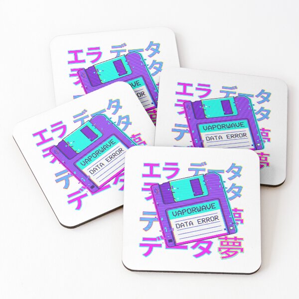 Item preview, Vaporwave Floppy Disk - Retro 90s Glitch Art designed and sold by Doorshan.