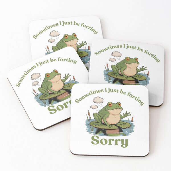 Item preview, "Sometimes I just be farting" frog designed and sold by Chris-graphics-art.