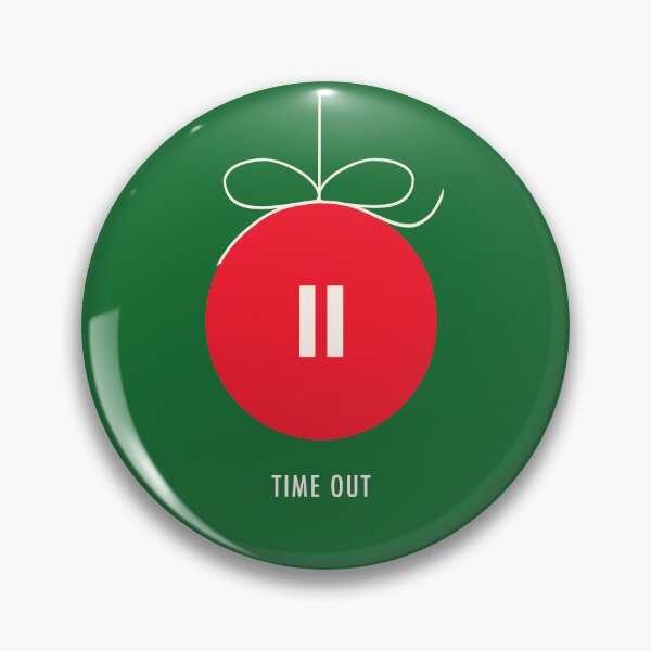 Item preview, Time out Christmas pause ornament – minimalist holiday design designed and sold by It's all about SHE.