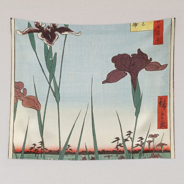 Item preview, HD Horikiri Iris Garden, by Utagawa Hiroshige HIGH DEFINITION designed and sold by MINDTHECHERRY.