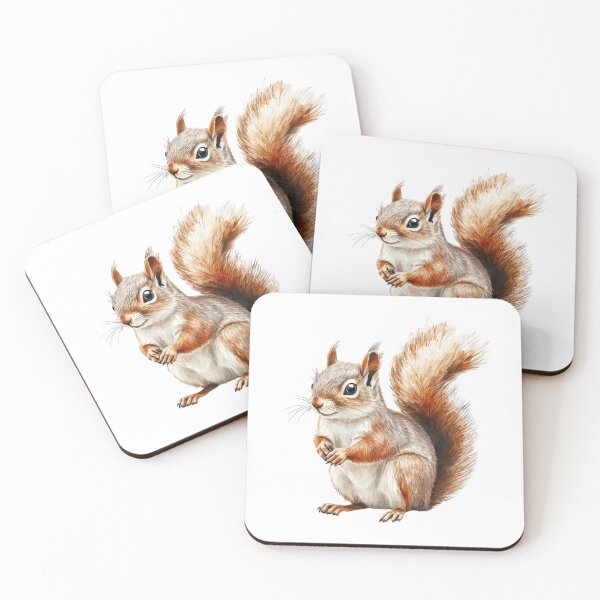 Item preview, Watercolor Squirrel Portrait – Cute Woodland Squirrel Illustration designed and sold by PaperieJennifer.