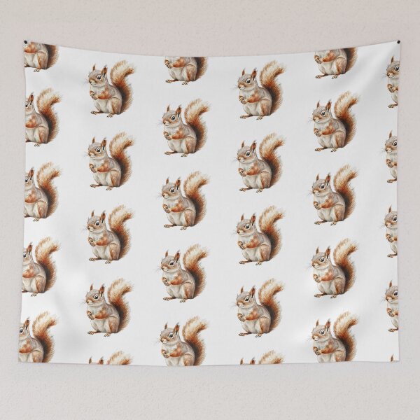 Item preview, Watercolor Squirrel Portrait – Cute Woodland Squirrel Illustration designed and sold by PaperieJennifer.