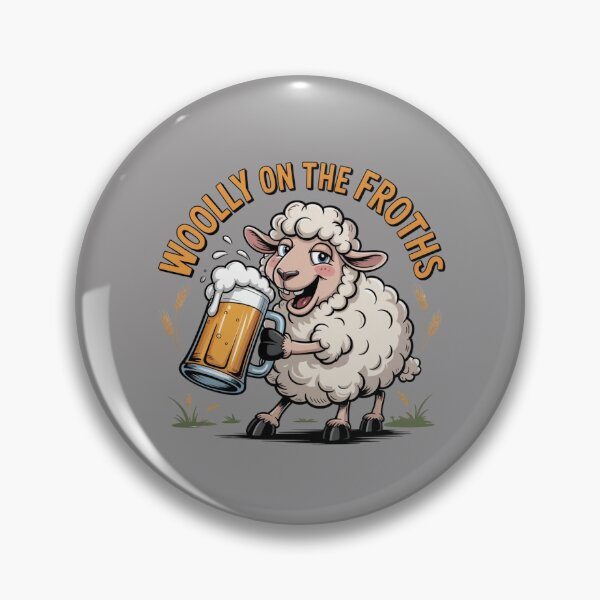 Item preview, Woolly on the Froths: Funny Sheep Drinking T-Shirt designed and sold by Grang Art Artistic Designs.